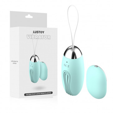 Вибропуля и пультом Remote Vibrator Bullet Light Blue Silver