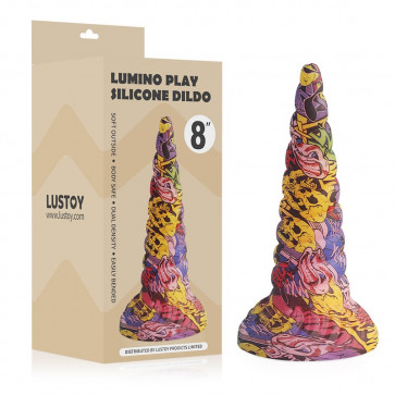 Фаллоимитатор конусной формы цветной Lumino Play Silicone Dildo 8.0