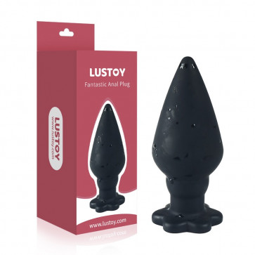Анальная пробка черная Silicone Anal Toy 4.6