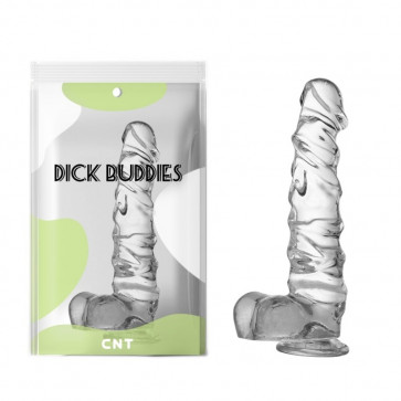 Фаллоимитатор на присоске Transparent Realistic Dildo Clear 10.0