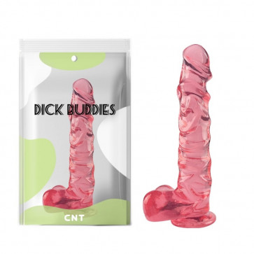 Фаллоимитатор на присоске Transparent Realistic Dildo Red 10.0