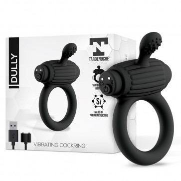 TARDENOCHE Dully Vibrating Penis Ring Silicone Magnetic USB