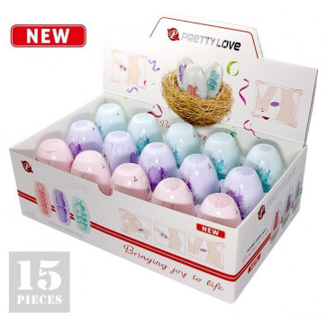 Набор из 15 шт мастурбаторов  Pretty Love Double-Sided EGG, BI-014832H