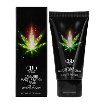Стимулирующий крем для женщин Shots - CBD Cannabis Masturbation Cream For Her, 50 ml