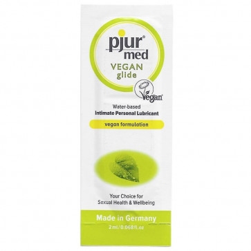 Лубрикант для веганов на водной основе - pjur Med Vegan, 2 ml