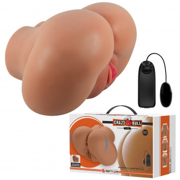 Мастурбатор вагина-анус с вибрацией Crazy Bull - Luna Latinos soft skin, BM-009244Z-1