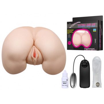 Мастурбатор вагина и анус с вибрацией BAILE - VAGINA AND ASS, Heating function Vibration, BM-009023