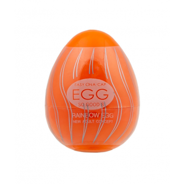 Мастурбатор яйцо SKN Rainbow Orange , SKN-REG06