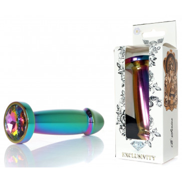 Металлический анальный плаг в виде пениса Boys Series - Jewellery Multicolour Penis PLUG ( размер S ), BS6400141