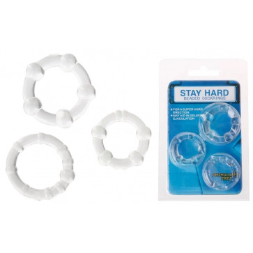 Набор эрекционных колец Stay hard, CN-330300012 Clear