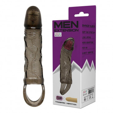 Насадка-презерватив с вибрацией "Men extension" BI-026210A-1
