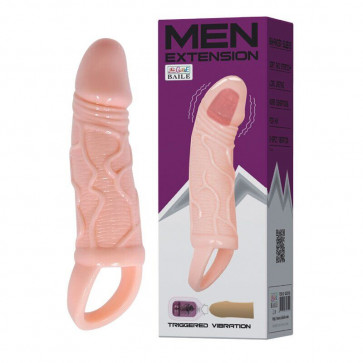 Насадка-презерватив с вибрацией "Men extension" BI-026210A