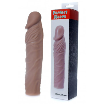 Насадка презерватив удлиняющая Boss Series - Perfect Sleeve Mulatto ( extends 4 cm ), BS6700082