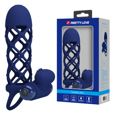 Насадка с вибрацией Pretty Love - Powerful ring, 10 vibration functions, BI-026236-3