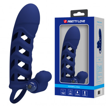 Насадка с вибрацией Pretty Love -  Powerful ring 10 vibration functions, BI-026237-3