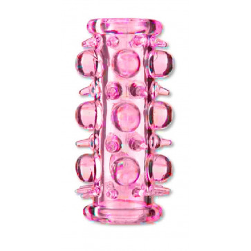 Насадка стимулирующая BOSS Stretchy Sleeve Pink, BS6700012