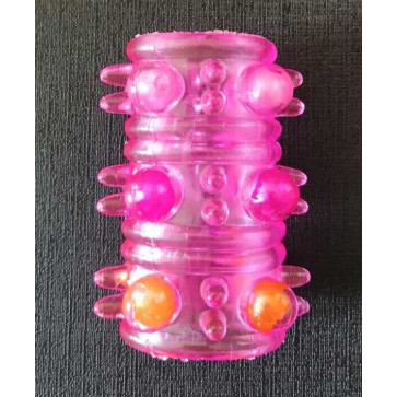 Насадка тунель с шариками BI-010045Q Pink