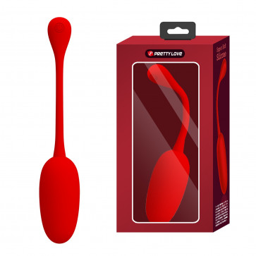 Перезаряжаемое виброяйцо Pretty Love - Knucker Red, BI-014786-2