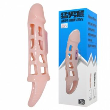 Насадка на член - Men ExTension Vibrating Cage, 13,5 см