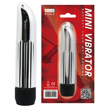 Классический вибратор - Lady Finger Vibe Silver, 14 cm