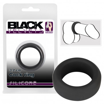 Эрекционное кольцо - Black Velvets Cock Ring, 3.2 см