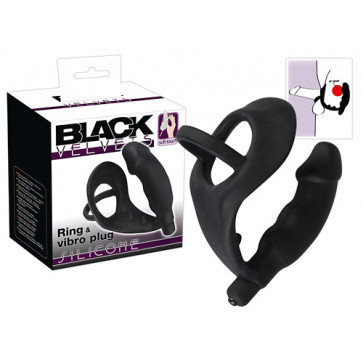 Эрекционное кольцо - Black Velvets Penisring Mit Vibration