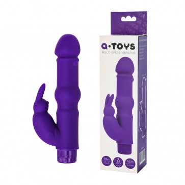 Вибратор - A-Toys, силикон, Фиолетовый, 18 см