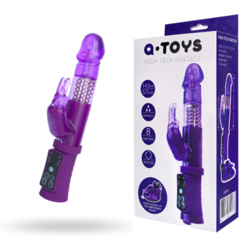 Вибратор - A-Toys фиолетовый, 14,5 см