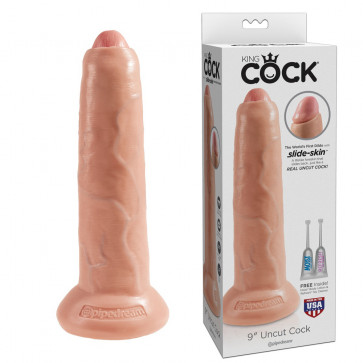 Фаллоимитатор без мошонки - King Cock 9in. Uncut - Flesh