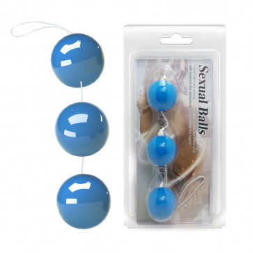 Вагинальные шарики - Sexual Triple Love Balls Light Blue