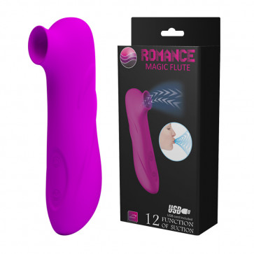 Клиторный стимулятор - Romance Magic Flute Suction Vibrator Purple