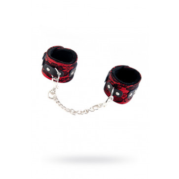 Кружевные наручники Toyfa Marcus, красный, 42 см