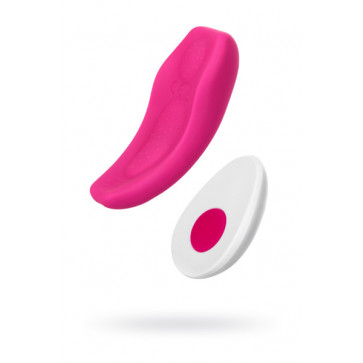 Кліторальний вібратор в трусики JOS Flirty, силікон, рожевий, 9,3 см