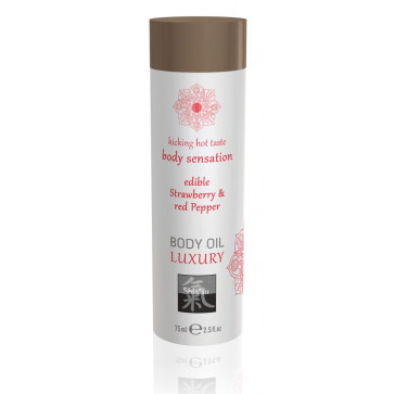 Массажное масло - Shiatsu Body Oil Strawberry, 75 мл
