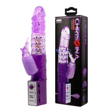 Hi-tech вибратор - Pretty Love Christina Vibrator with Bunny Purple