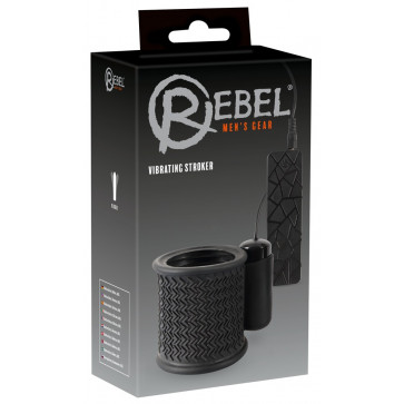 Насадка на член с вибрацией - Rebel Vibrating Stroker