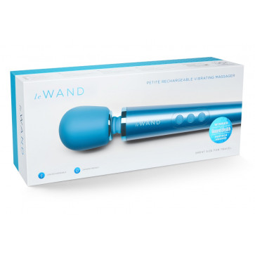 Вибромассажер - Le Wand Petite Rechargeable Vibrating Massager Blue