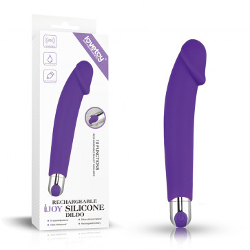 Вибратор - Rechargeable IJOY Silicone Dildo Purple