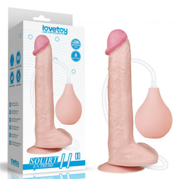 Фаллоимитатор - LoveToy 11'' Squirt Extreme Dildo Flesh