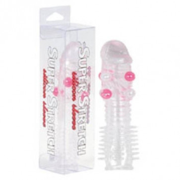 Насадка на член - Transparent Silicone Sleeve With Little Balls