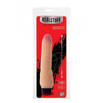 Вибратор - RealStuff 8 inch Vibrator Flesh