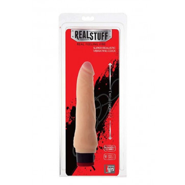 Вибратор - RealStuff 7.5 inch Vibrator Flesh