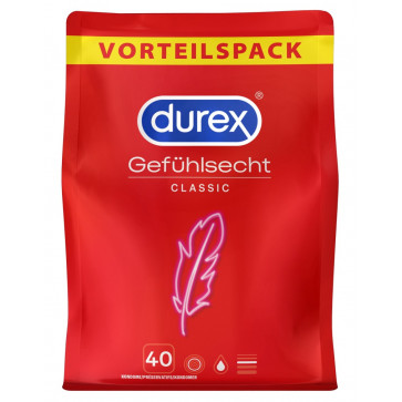 Презервативи - Durex Gefuhlsecht Classic 40pcs