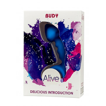 Анальная пробка - Buddy Delicious Introduction Alive Blue