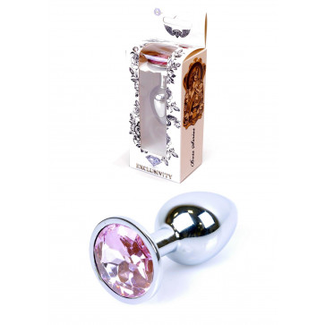 Анальная пробка - Jewellery Silver Plug Rose