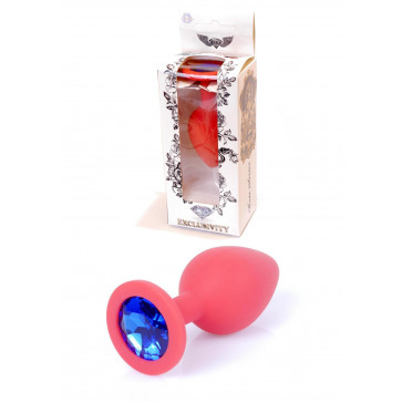 Анальная пробка - Silikon Plug Jewellery Red Medium