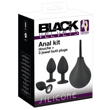 Набір анальних пробок - Black Velvets Anal Kit