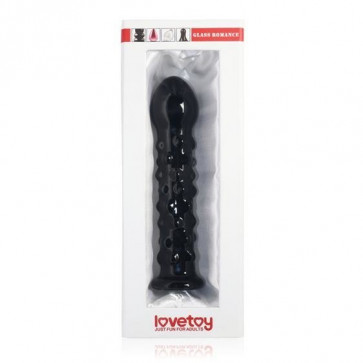 Фалоімітатор - 7" Glass Romance Dildo Black