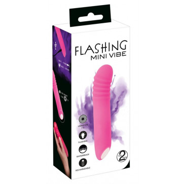 Вібратор - Flashing Mini Vibe Pink