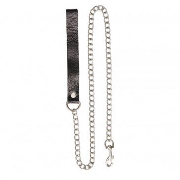 Повідець Leather Leash, BLACK